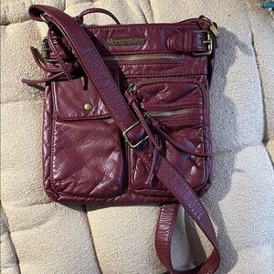 Montana West Burgundy Crossbody Bag
